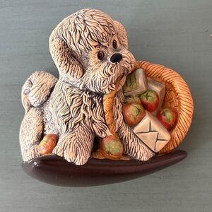 Vintage Puppy Dog Stoneware by Nature Craft